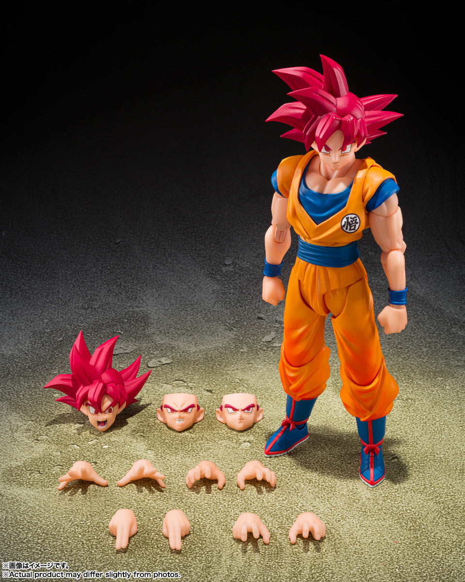 Figurine Super Saiyan God Goku With God Care Ver. S.H. Figuarts Dragon Ball