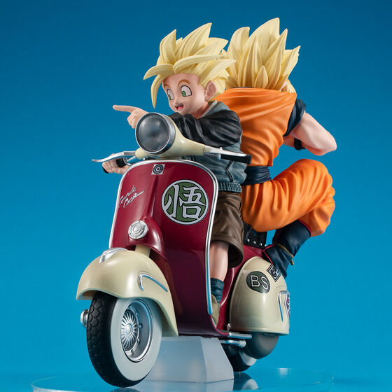 Figurine Goku & Gohan Bike Ver. Desktop Real McCoy EX Dragon Ball