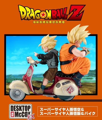 Figurine Goku & Gohan Bike Ver. Desktop Real McCoy EX Dragon Ball