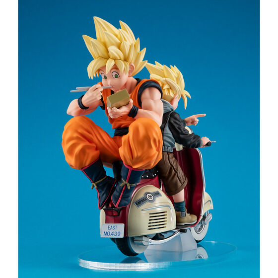 Figurine Goku & Gohan Bike Ver. Desktop Real McCoy EX Dragon Ball