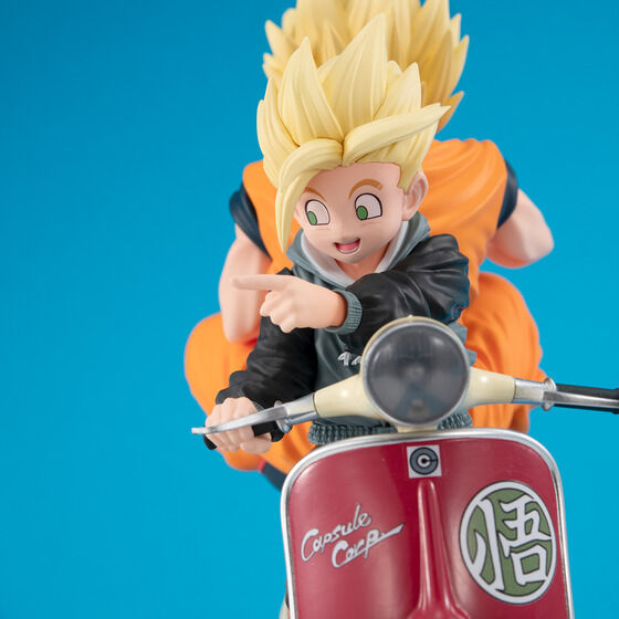 Figurine Goku & Gohan Bike Ver. Desktop Real McCoy EX Dragon Ball