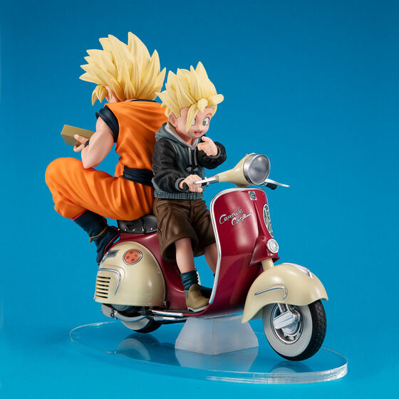 Figurine Goku & Gohan Bike Ver. Desktop Real McCoy EX Dragon Ball