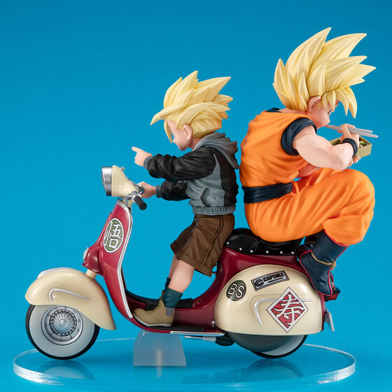 Figurine Goku & Gohan Bike Ver. Desktop Real McCoy EX Dragon Ball