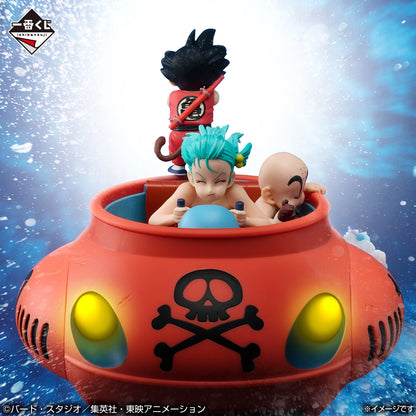 Figurine Goku & Krilin & Bulma (D) Ichiban Kuji Dragon Ball EX The Red Ribbon Army