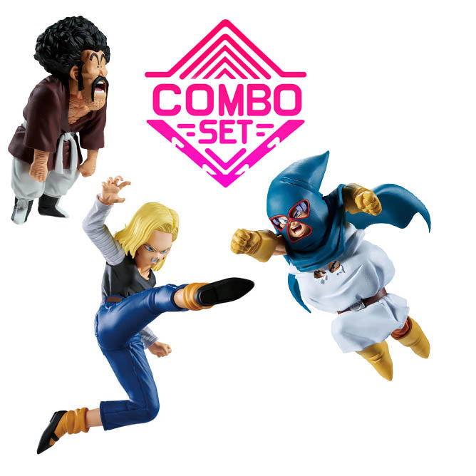 Figurine Mighty Mask VS C-18 Dragon Ball Match Makers Dragon Ball Match Makers Combo Set