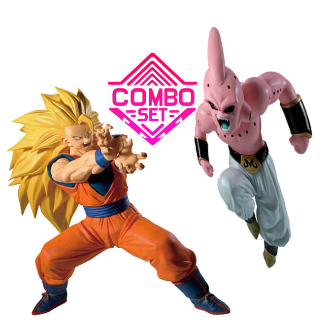 Figurine Ssj3 Goku VS Kid Buu Dragon Ball Match Makers Combo Set
