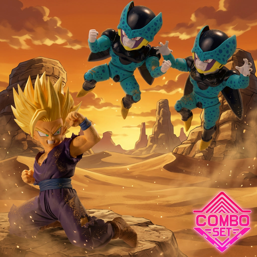 Figurine Ssj2 Gohan VS Cell Junior Dragon Ball Match Makers Combo Set