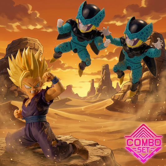 Figurine Ssj2 Gohan VS Cell Junior Dragon Ball Match Makers Combo Set