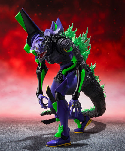 Figurine Evangelion x Godzilla  Burning G S.H. Monster Arts Godzilla x Evangelion