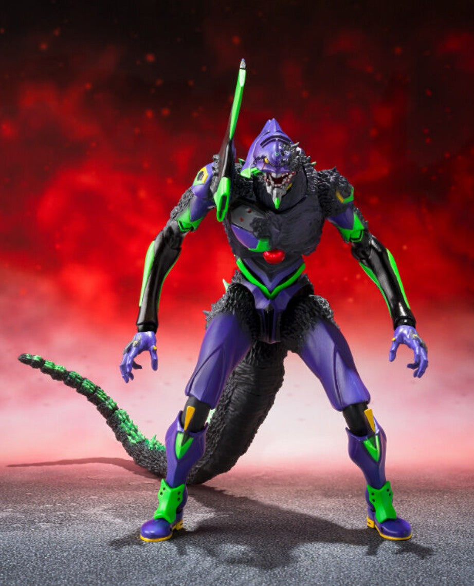 Figurine Evangelion x Godzilla  Burning G S.H. Monster Arts Godzilla x Evangelion