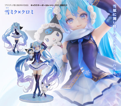Figurine Hatsune Miku Snow Miku x Kuromi Ver. Hatsune Miku