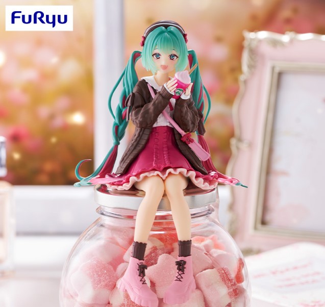 Figurine Hatsune Miku Ver.Pink Noodle Stop Furyu Hatsune Miku