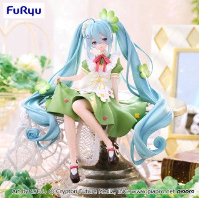 Figurine Hatsune Miku Flower Fairy Clover Ver. Noodle Stop Furyu Hatsune Miku