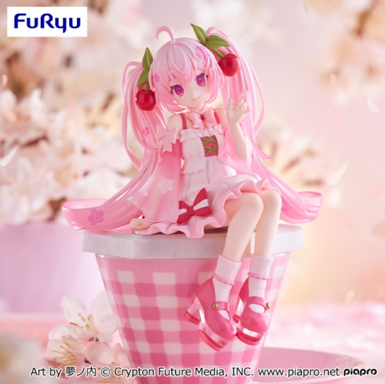 Figurine Sakura Miku 2025 Ver. Noodle Stop Furyu Hatsune Miku