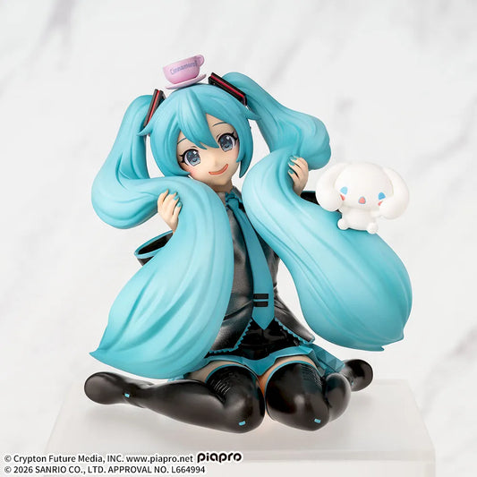 Figurine Hatsune Miku & Cinnamoroll Fluffy Ver. Chokonose Luminasta Hatsune Miku