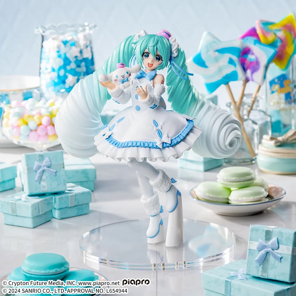 Figurine Hatsune Miku & Cinnamoroll White Dress Ver. Luminasta Hatsune Miku