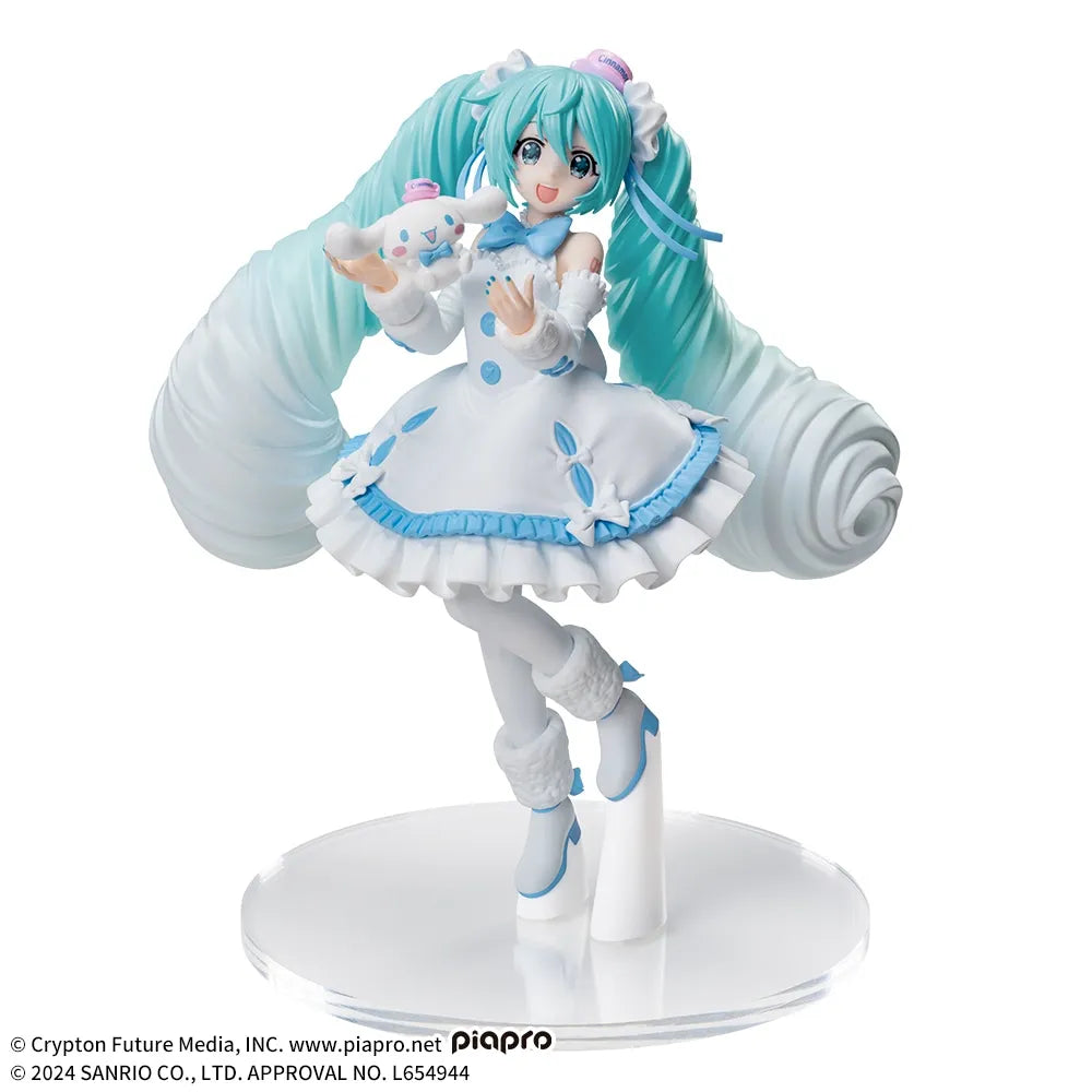 Figurine Hatsune Miku & Cinnamoroll White Dress Ver. Luminasta Hatsune Miku
