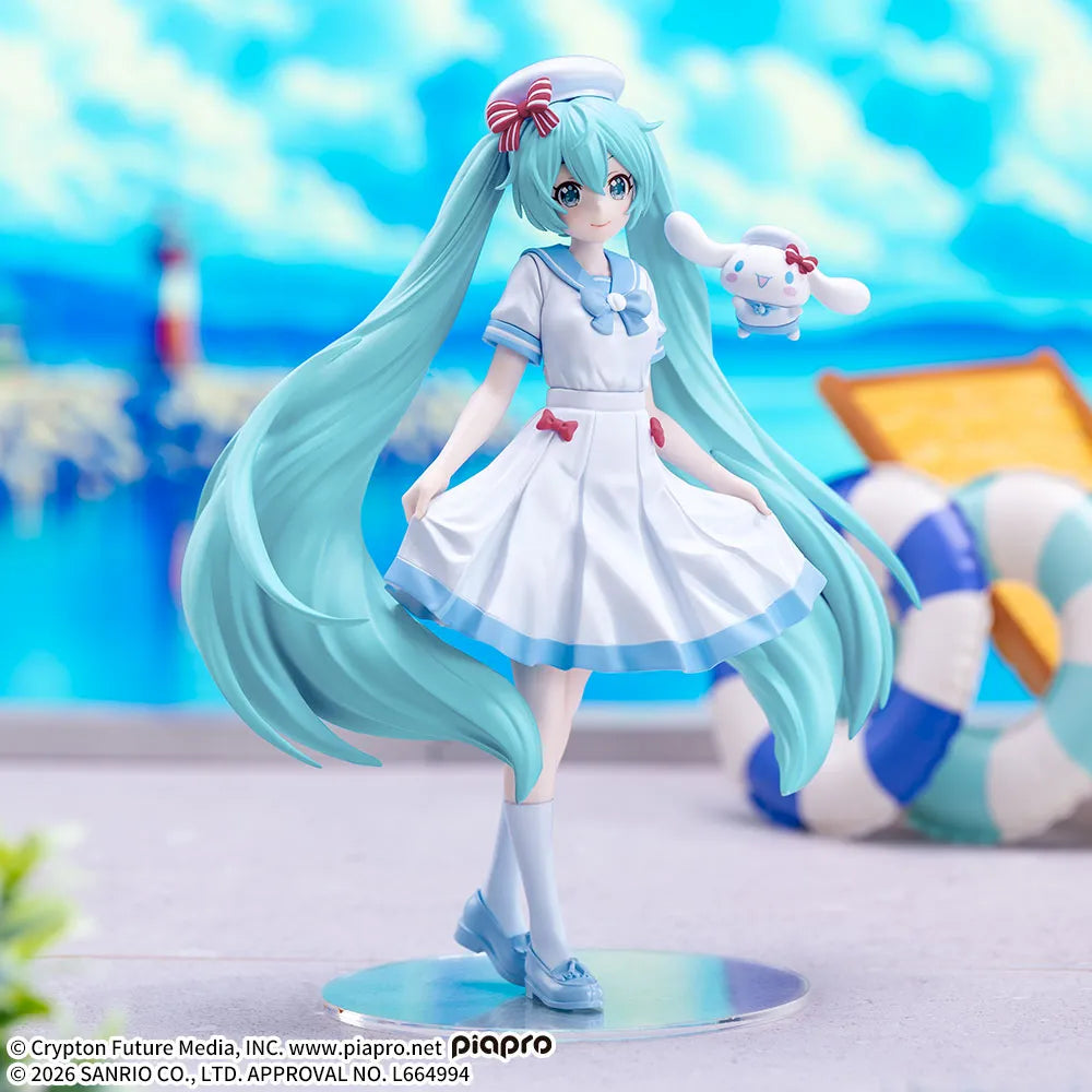 Figurine Hatsune Miku & Cinnamoroll Summer Ver. XStellar Luminasta Hatsune Miku