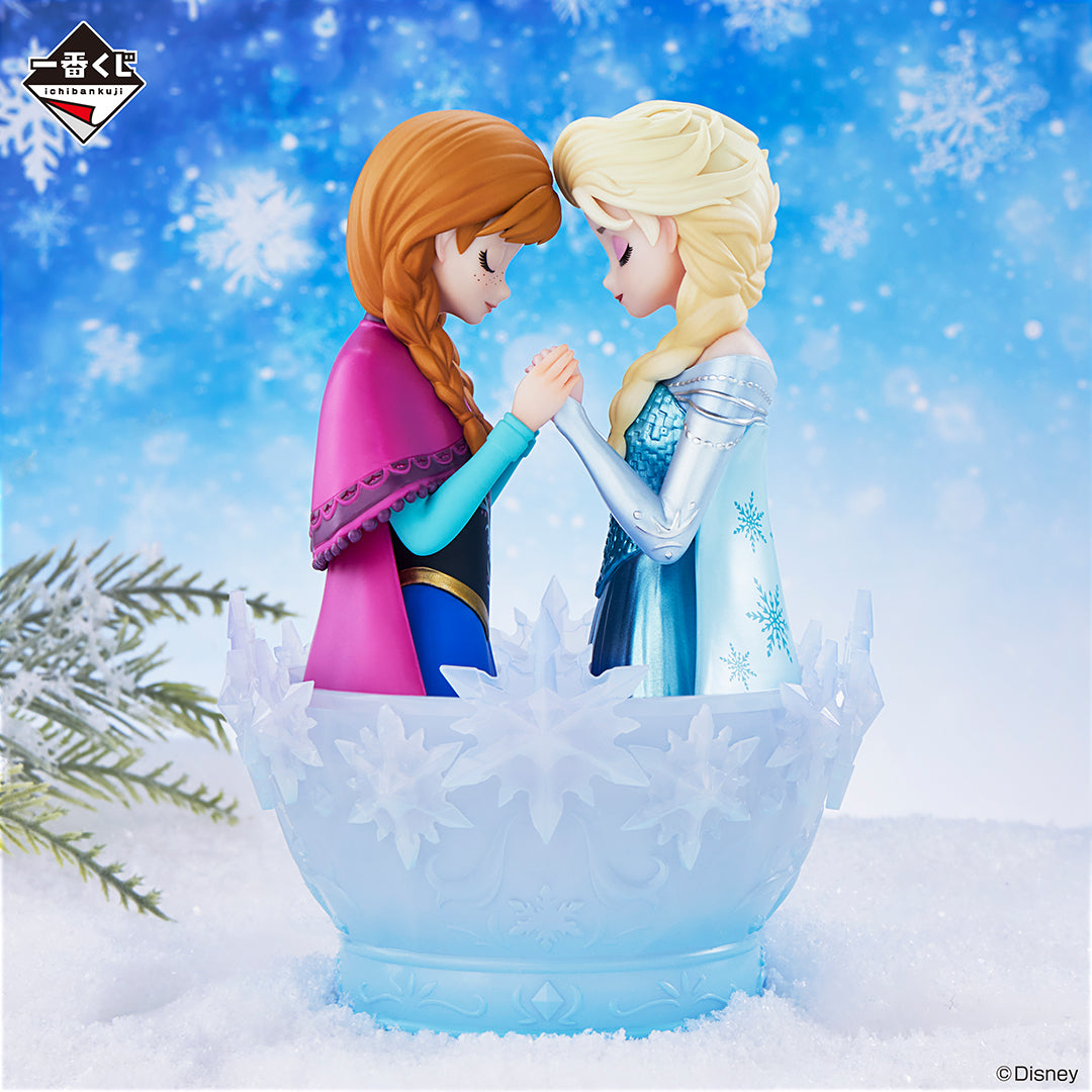 Figurine Elsa & Anna (A) Ichiban Kuji Disney Princess Heart to Face