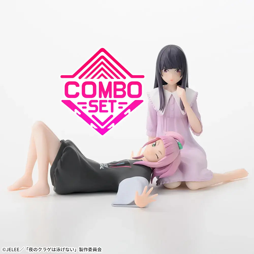 Figurine Kiwi Watase & Mei Takanashi Premium Chokonose Luminasta Jellyfish Can't Swim in the Night Combo Set