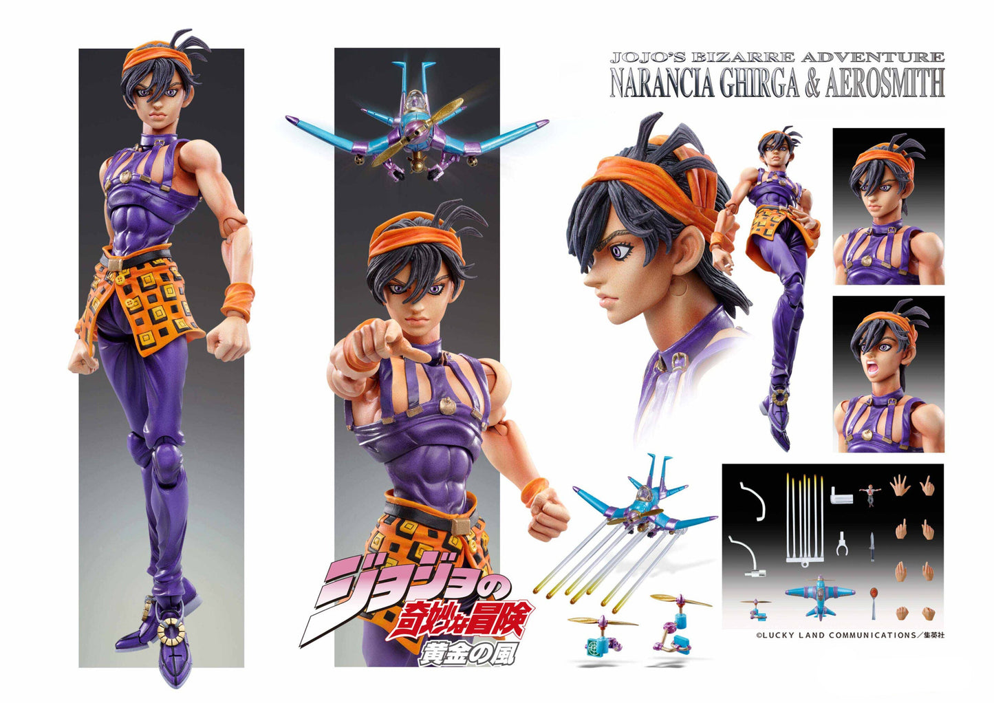 Figurine Narancia Ghirga & As Super Action Statue Jojo's Bizarre Adventure