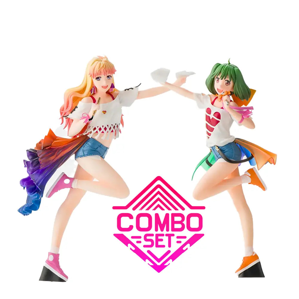 Figurine Sheryl Nome & Ranka Lee Labyrinth of Time Ver. Figurizme Macross Frontier Combo Set