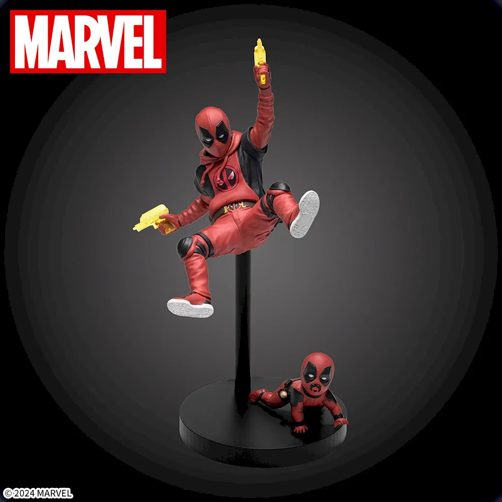 Figurine Deadpool & Baby Deadpool Act/Cut Luminasta Marvel