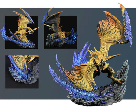 Figurine Shining Thunder Wyvern Rey Dau Builder Creators Monster Hunter