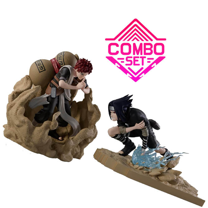 Figurine Sasuke Uchiha VS Gaara Combination Battle Naruto Combo Set