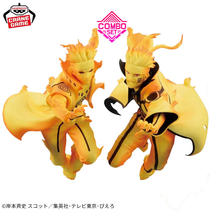 Figurine Minato Namikaze & Uzumaki Naruto Gigo Ver. Naruto Shippuden Combo Set