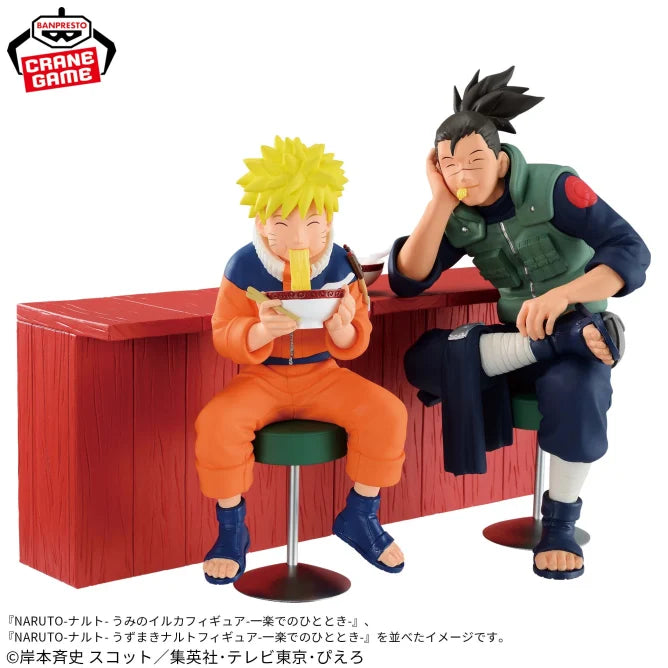 Figurine Naruto Uzumaki & Iruka Umino Ichiraku Ramen Ver. Banpresto Naruto Combo Set