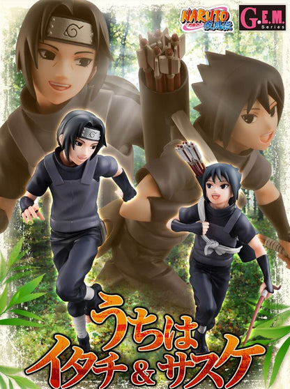 Figurine Itachi Uchiha & Sasuke Uchiha G.E.M. Series Naruto