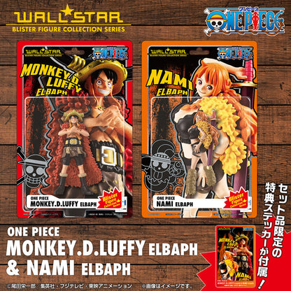 Figurine Monkey D. Luffy & Nami Wallstar One Piece