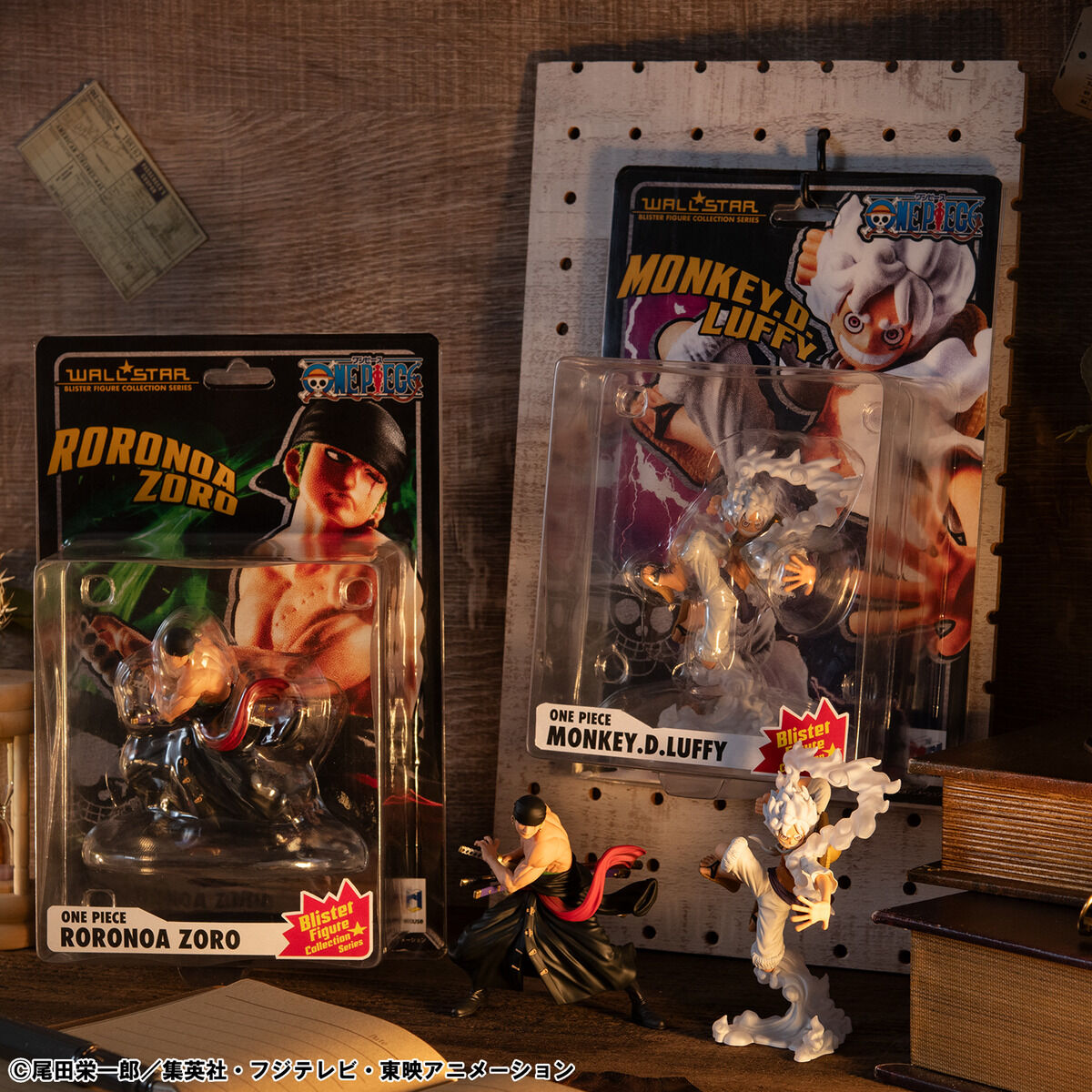 Figurine Monkey D. Luffy & Roronoa Zoro Wallstar One Piece