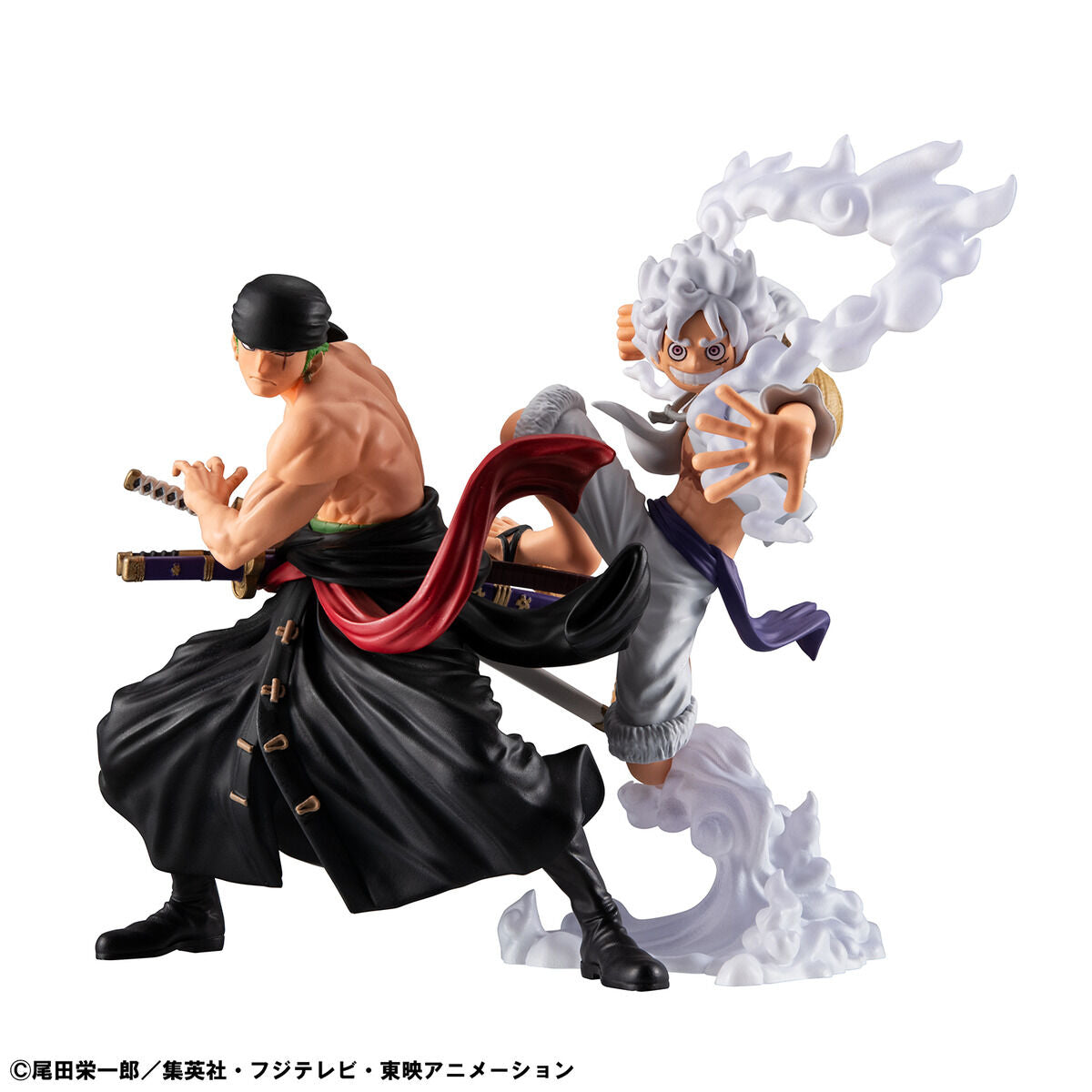 Figurine Monkey D. Luffy & Roronoa Zoro Wallstar One Piece