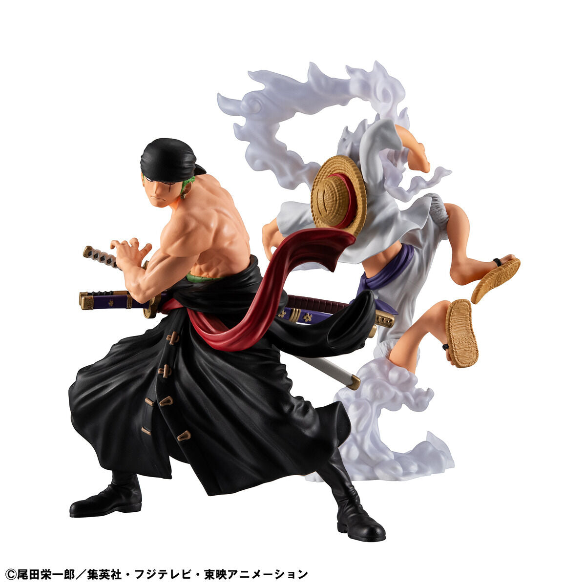 Figurine Monkey D. Luffy & Roronoa Zoro Wallstar One Piece