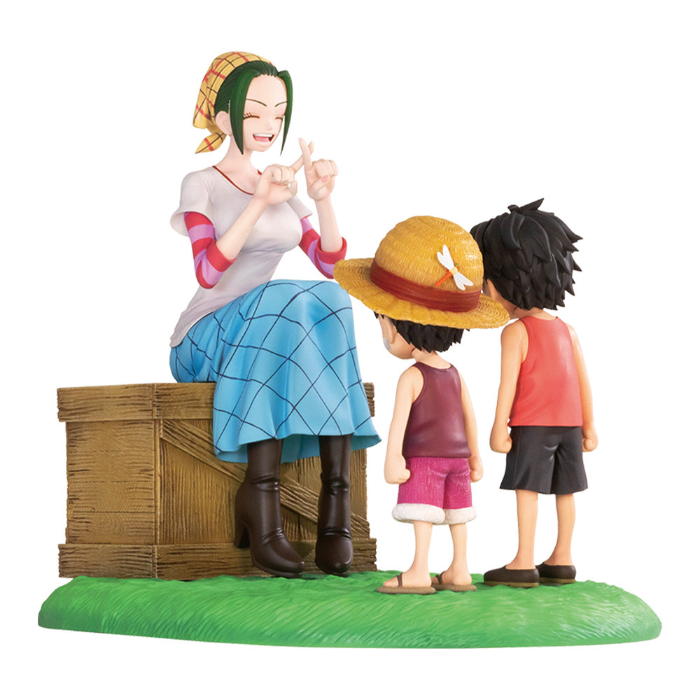 Figurine Makino & Monkey D. Luffy & Portgas D. Ace (A) Ichiban Kuji One Piece Road to Down