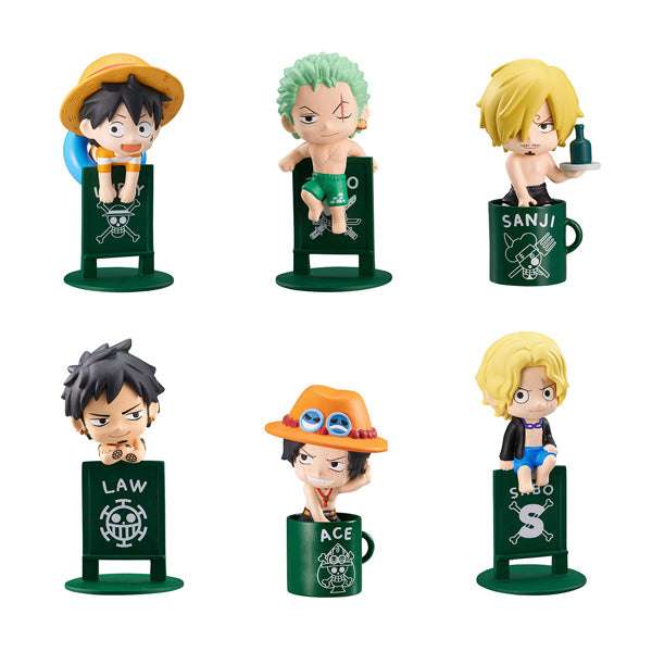 Figurine One Piece Pirates Holiday Ver. OchaTomo Series One Piece Box 8Pcs