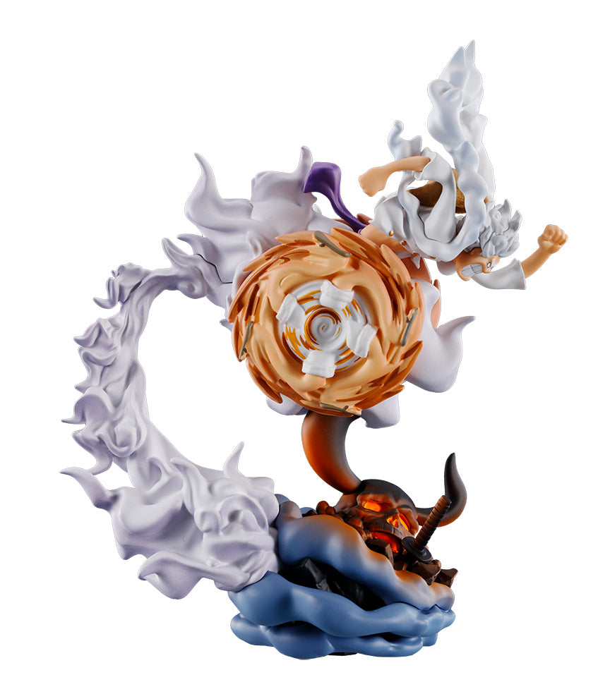 Figurine Monkey D. Luffy Gear 5 PetiTrama Logbox Rebirth Special Gear 5 One Piece