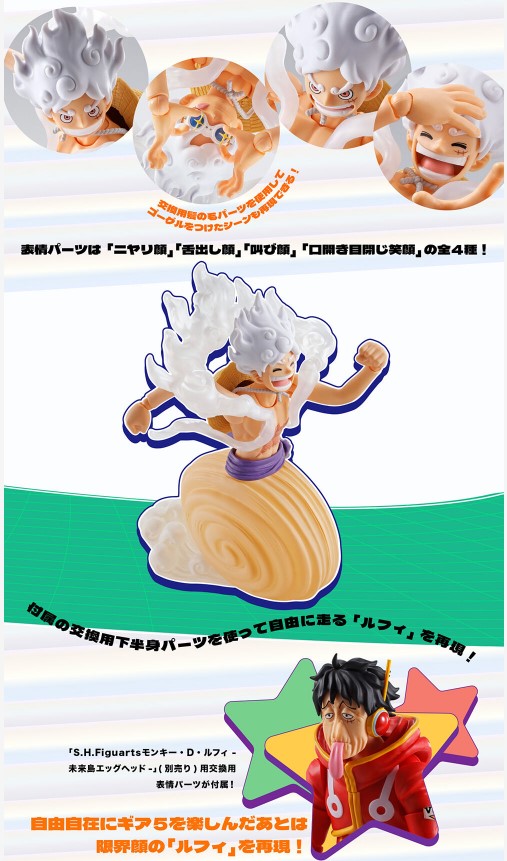 Figurine Monkey D. Luffy Gear 5 Egghead Ver. S.H. Figuarts One Piece