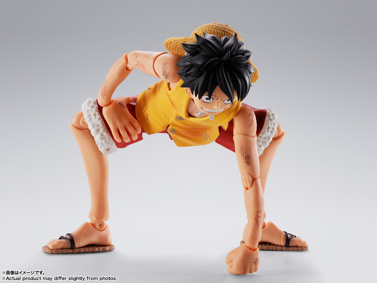 Figurine Monkey D. Luffy Marine Ford Ver. S.H. Figuarts One Piece