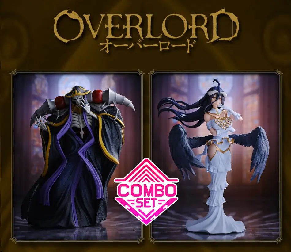 Figurine Ainz Ooal Gown & Albedo Banpresto Overlord Combo Set