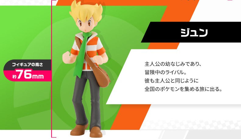 Figurine Jun & Boskara & Etouraptor Scale World Pokemon