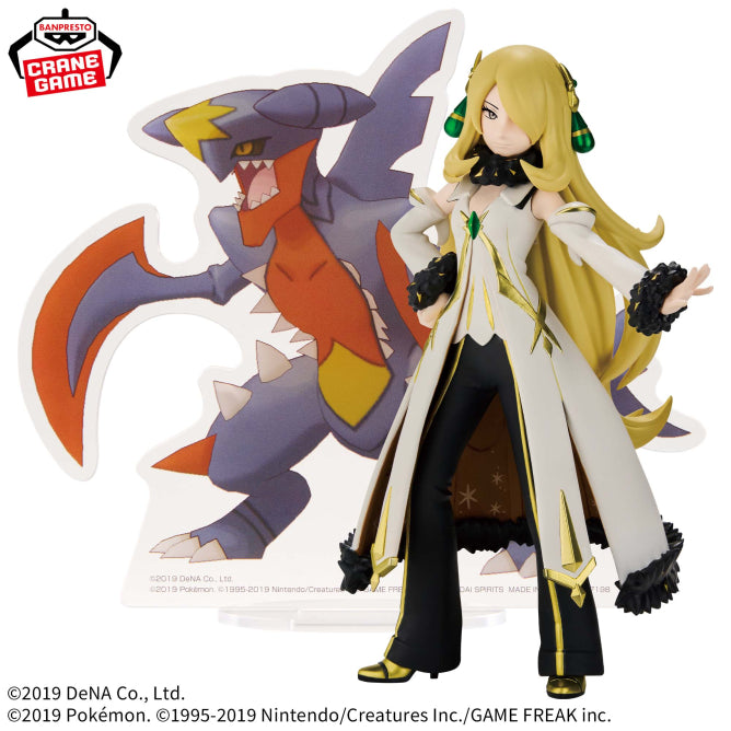 Figurine Cynthia & Mega-Carchacrok Panel Ver. Pokemon