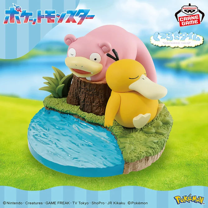 Figurine Psykokwak & Ramoloss Relaxing Time Pokemon