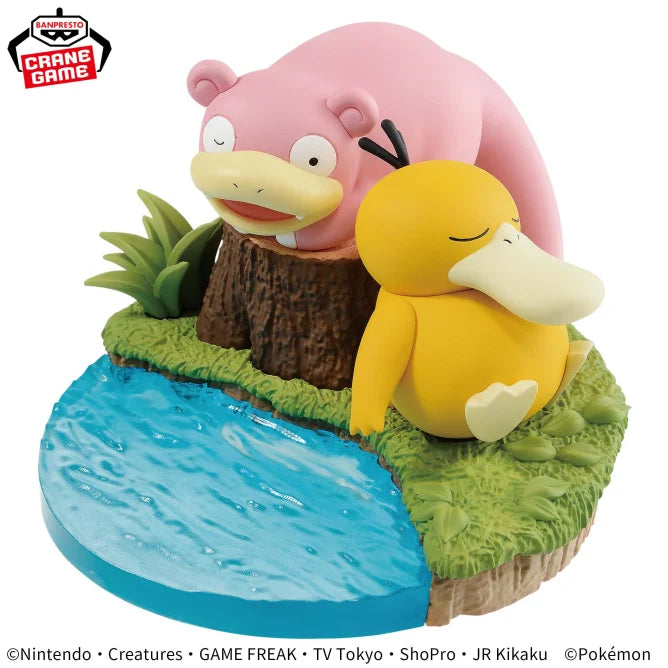 Figurine Psykokwak & Ramoloss Relaxing Time Pokemon