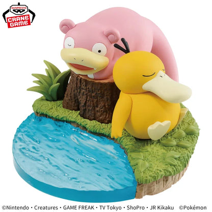 Figurine Psykokwak & Ramoloss Relaxing Time Pokemon
