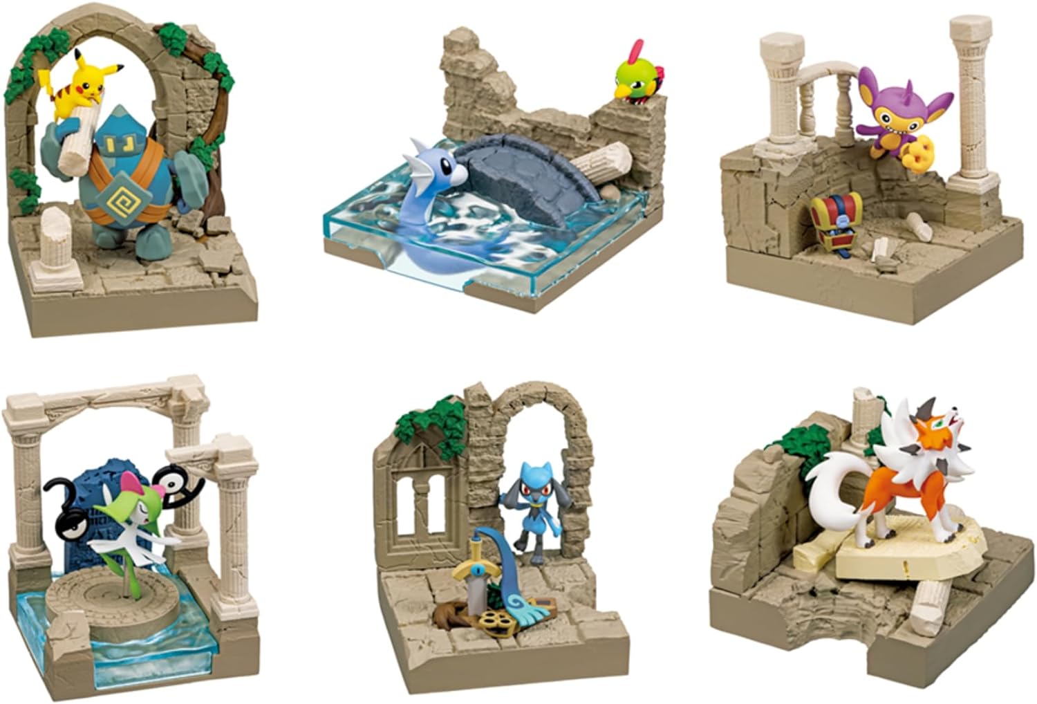 Figurine Pokemon Old Castle Ruins Pokemon Aleatoire