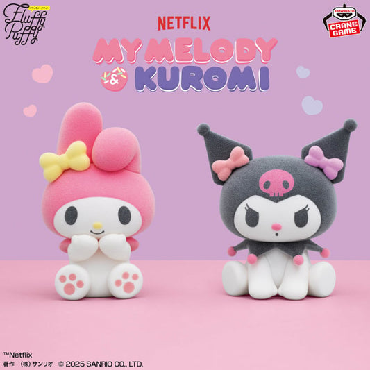 Figurine Kuromi & Melody Fluffy Puffy Hello Kitty Au Choix