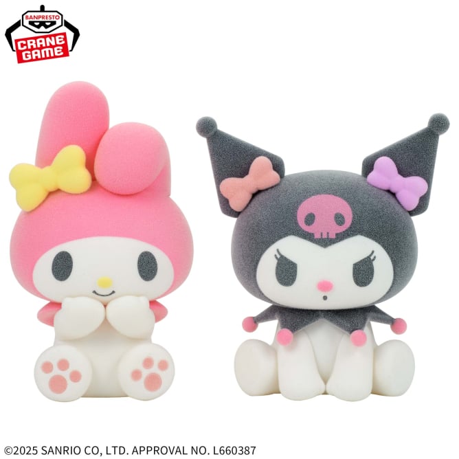Figurine Kuromi & Melody Fluffy Puffy Hello Kitty Au Choix